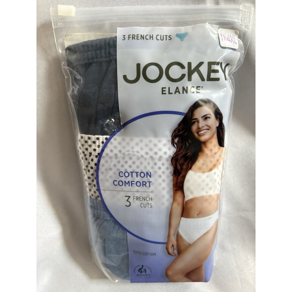 New Jockey Elance French Cuts Cotton Comfort 3 Pack Size 11 4XLarge 100% Cotton